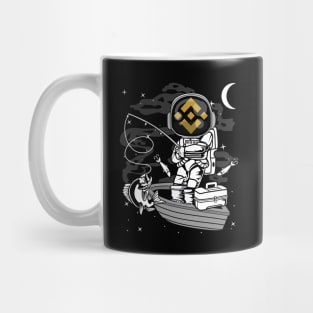 Astronaut Fishing Binance BNB Coin To The Moon Crypto Token Cryptocurrency Blockchain Wallet Birthday Gift For Men Women Kids Mug